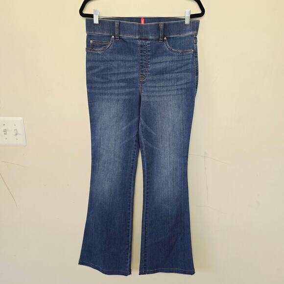 Spanx Flare Jeans Blue Women's Size L Large - Picture 1 of 7
